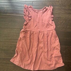 Ruffled Pink Kids Dress